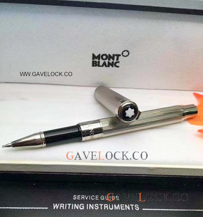 Replica Mont Blanc Rollerball Pen Special Edition Silver Metal